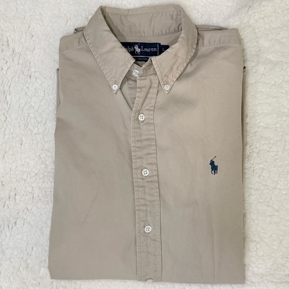 Ralph Lauren Other - Ralph Lauren Polo Button-Down Shirt with Navy Pony LARGE MENS